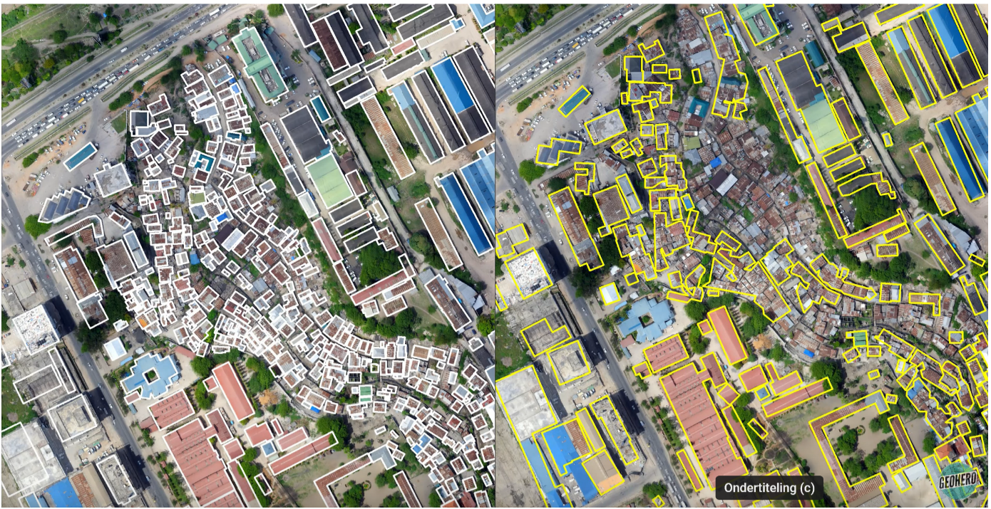 Figure 1: One drone image, different outlines