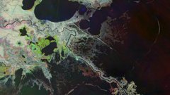 Satellite image of the Mississippi river