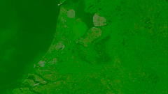 Netherlands satellite image