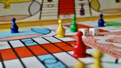 A close-up picture of a board game