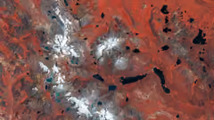 Satellite image of the Pariacaca Mountain Range, Peru