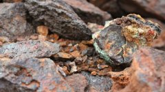 Ore containing copper, cobalt and nickel at the Andover mine in Western Australia