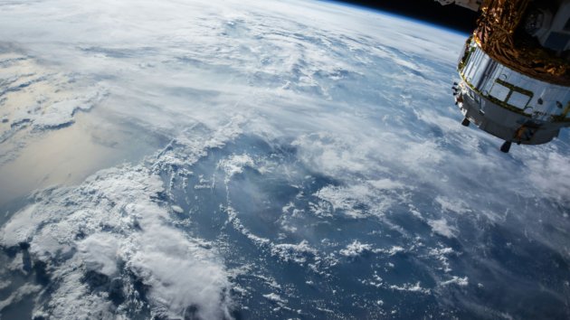 An image of the Earth taken from the International Space Station