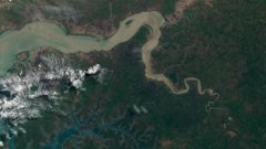 Satellite image of Guinea Bissau
