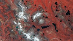 Satellite image of the Pariacaca Mountain Range, Peru