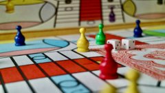 A close-up picture of a board game